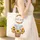 Baby Elephant Sunflowers Autumn Leaves - Autumn Season Gift for Elephant Lover Quilted Tote Bag - 4