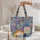 Sleeping Tabby Cat Yarn Name Floral Vines Swirls - Cat Lover Gift Quilted Tote Bag - 5