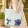 Iridescent Hummingbird Hibiscus Swirling Botanical Vines Leaves - Everyday Use Gift Quilted Tote Bag - 4