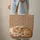 Sleeping Ginger Tabby Kitten Rustic Floral - Cat Lover Gift Quilted Tote Bag - 6