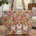 Pembroke Welsh Corgi Dogs Swirling Leaves Floral Butterflies Personalized Gift for Dog Lovers Quilted Tote Bag - 1