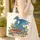 Majestic Blue Dragon Large Wings Antique Books Floral Vine - Fantasy Book Lover Gift Quilted Tote Bag - 4