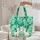 Organic Shapes Fluffy Llamas Personalized Name Hoop - Llama Lover Gift Quilted Tote Bag - 5