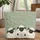 Sheep Name Hoop Sage Green Leaves - Farmhouse Decor Gift for Sheep Lover Quilted Tote Bag - 1