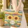 Sunflowers Wavy Landscape Floral Wreath - Summer Garden Gift Quilted Tote Bag - 4