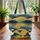 White Yellow Black-faced Sheep Rolling Hills Landscape - Farmhouse Decor Gift Quilted Tote Bag - 3
