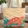 Sea Turtle Tropical Foliage Ocean Waves Your Name - Everyday Tote Wildlife Gift Quilted Tote Bag - 1