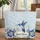 Hummingbird Butterfly Personalized Name Floral - Nature Lover Gift Quilted Tote Bag - 1