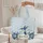 Hummingbird Butterfly Personalized Name Floral - Nature Lover Gift Quilted Tote Bag - 5