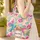 Hummingbird Hibiscus Floral Wreath Name - Wildlife Lover Gift Quilted Tote Bag - 4