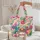 Hummingbird Hibiscus Floral Wreath Name - Wildlife Lover Gift Quilted Tote Bag - 5