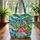 Pink Ukulele Hibiscus Ocean Waves Personalized Gift for Music Lover Quilted Tote Bag - 3