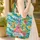 Pink Ukulele Hibiscus Ocean Waves Personalized Gift for Music Lover Quilted Tote Bag - 4