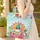 Gnome Flamingo Tropical Hibiscus Orange Sun - Vacation Beach Travel Essentials Quilted Tote Bag - 4