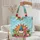 Gnome Flamingo Tropical Hibiscus Orange Sun - Vacation Beach Travel Essentials Quilted Tote Bag - 5