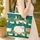 Your Name Sign Sheep Folk Art Rolling Hills Evergreen Trees - Everyday Nature Lover Gift Quilted Tote Bag - 4