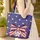 Americana Ornate Striped Bow with Ribbons Stars - Independence Day Celebration Quilted Tote Bag - 4