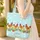 Colorful Chickens Flower Field Hearts - Farmhouse Decor Everyday Tote Chicken Lover Gift Quilted Tote Bag - 4
