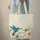 Teal Blue Hummingbird Hibiscus Floral Wreath - Name Gift Wildlife Lover Quilted Tote Bag - 6