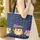 Three Owls Starry Pennant - Everyday Carry Wildlife Lover Gift Quilted Tote Bag - 4