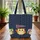Three Owls Starry Pennant - Everyday Carry Wildlife Lover Gift Quilted Tote Bag - 3