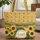 Sunflowers Rolling Hills Winding Path Personalized Wreath - Garden Lover Everyday Tote Gift Quilted Tote Bag - 1