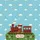Ornate Steam Train Enamel Plaque Sky Clouds - Gift for Young Train Enthusiasts Quilted Tote Bag - 7