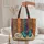 Blue Butterfly Antique Book Hoop Frame Personalized - Home Decor Gift Quilted Tote Bag - 5