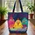 Colorful Chickens Starry Night Sky - Everyday Gift for Chicken Lover Quilted Tote Bag - 3