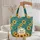 Sunflower Fields Greenery Bouquet Name Floral Wreath - Everyday Tote Quilted Tote Bag - 5