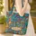 Vibrant Surfboards Ocean Swirl 'Your Name' - Beach Life Gift Quilted Tote Bag - 4
