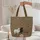 Three Sheep Scrollwork - Personalized Gift for Farmhouse Decor Quilted Tote Bag - 5