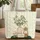 Personalized Wooden Sign Floral Still-Life Vase Lantern - Vintage Home Decor Gift Quilted Tote Bag - 1