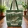 Leaping Bass Fish Water Splash Pine Forest Nature Landscape - Fisherman Outdoorsman Gift Quilted Tote Bag - 3
