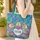 Three Chickens Paisley Swirls Name Heart - Farmhouse Animal Lover Gift Quilted Tote Bag - 4
