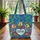 Three Chickens Paisley Swirls Name Heart - Farmhouse Animal Lover Gift Quilted Tote Bag - 3