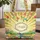 Iridescent Hummingbird Wildflower Meadow - Wildlife Lover Gift Quilted Tote Bag - 1