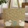 Fluffy Sheep Floral Name Hoop - Farmhouse Home Decor Gift for Sheep Lover Quilted Tote Bag - 1