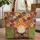 Sunburst Bookshelf Flowers Leaves - Everyday Home Decor Gift Quilted Tote Bag - 1