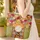 Sunburst Bookshelf Flowers Leaves - Everyday Home Decor Gift Quilted Tote Bag - 4
