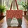 Fluffy Cats Swirling Paisley Flame Personalized - Cat Lover Home Decor Gift Quilted Tote Bag - 3