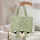Fluffy Lambs Wildflower Wreath Farmhouse Decor for Lamb Lover Quilted Tote Bag - 5