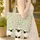 Fluffy Lambs Wildflower Wreath Farmhouse Decor for Lamb Lover Quilted Tote Bag - 4
