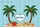 Heart Tropical Beach Palm Tree Seashells Ocean Waves - Beach Lover Gift Quilted Tote Bag - 7