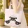 Sheep Heads Heart Noses Floral Wreath Swirling Vines - Everyday Gift for Sheep Lover Quilted Tote Bag - 4