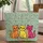 Polka Dot Cats with Name Ribbon - Personalized Cat Lover Gift Everyday Tote Quilted Tote Bag - 1