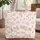 Soft Pink Peony White Rose Bouquet Name Wreath - Everyday Carry Lifestyle Quilted Tote Bag - 1