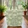Sage Green Chrysanthemum Leaf Folk Art Floral Medallion - Thoughtful Everyday Gift Quilted Tote Bag - 3