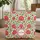 Indian Floral Vines Large Flowers Medallion 'Your Name' - Boho Home Decor Gift Quilted Tote Bag - 1