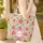 Indian Floral Vines Large Flowers Medallion 'Your Name' - Boho Home Decor Gift Quilted Tote Bag - 4